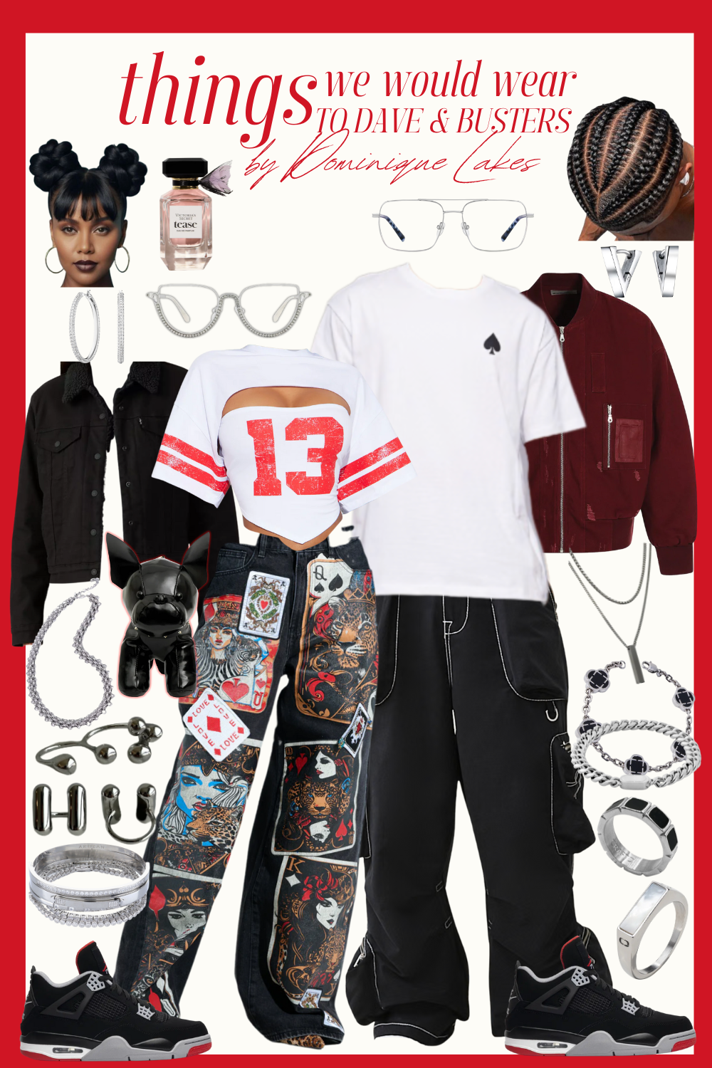 Couples Date Night Outfit | Game Night Outfit | Streetwear Couples Outfit