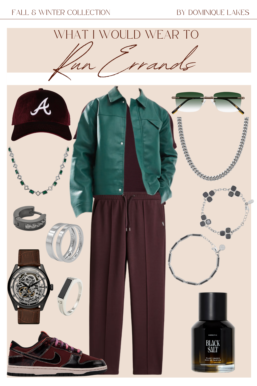 Running Errands Outfit for Plus Size Men | Casual Fall Outfit | Sweatpants Men Outfits