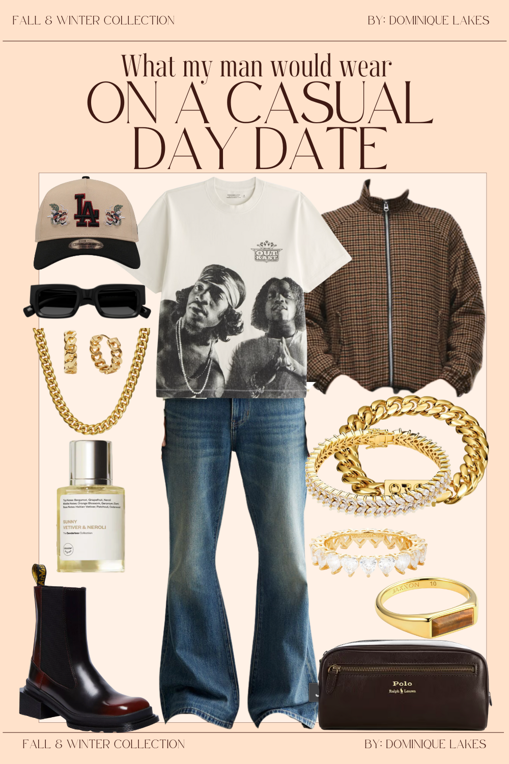 Casual Date Menswear | Streetwear Outfit for Black Men