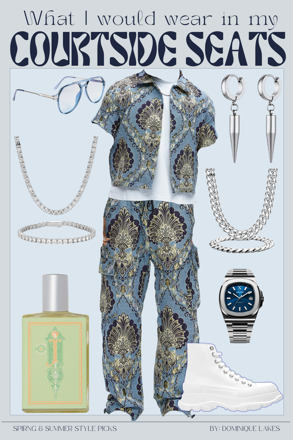 Courtside Outfit for Black Men | Casual Outfit | Chris Brown Concert