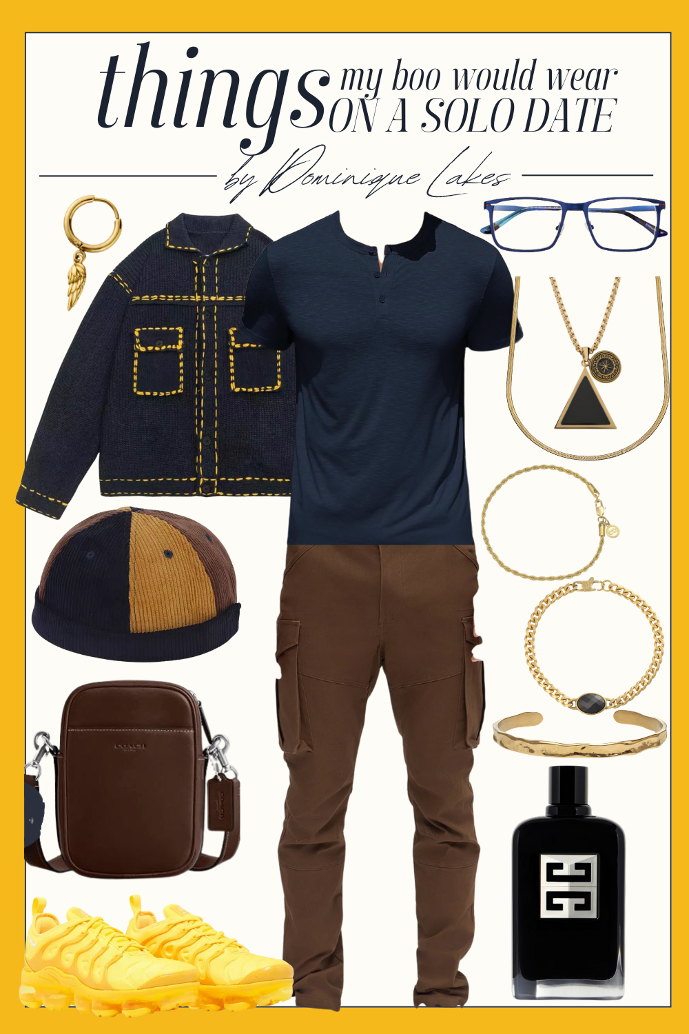 Casual Outfit Inspo for Men | Solo Date Outfit | Streetwear outfit for men