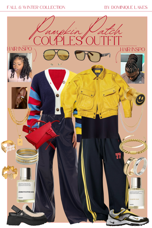 Pumpkin Patch Outfit for couples | Fall fashion for Black Couples | Casual Outfit