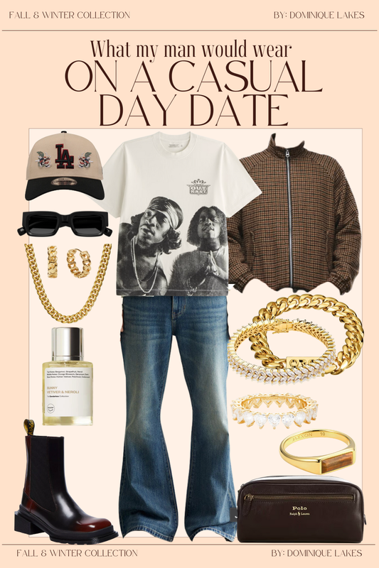 Casual Date Menswear | Streetwear Outfit for Black Men