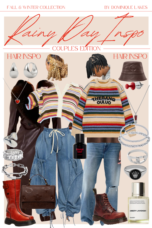 Rainy Day Outfit Inspo | Colorful and Casual Couples Outfit Inspo