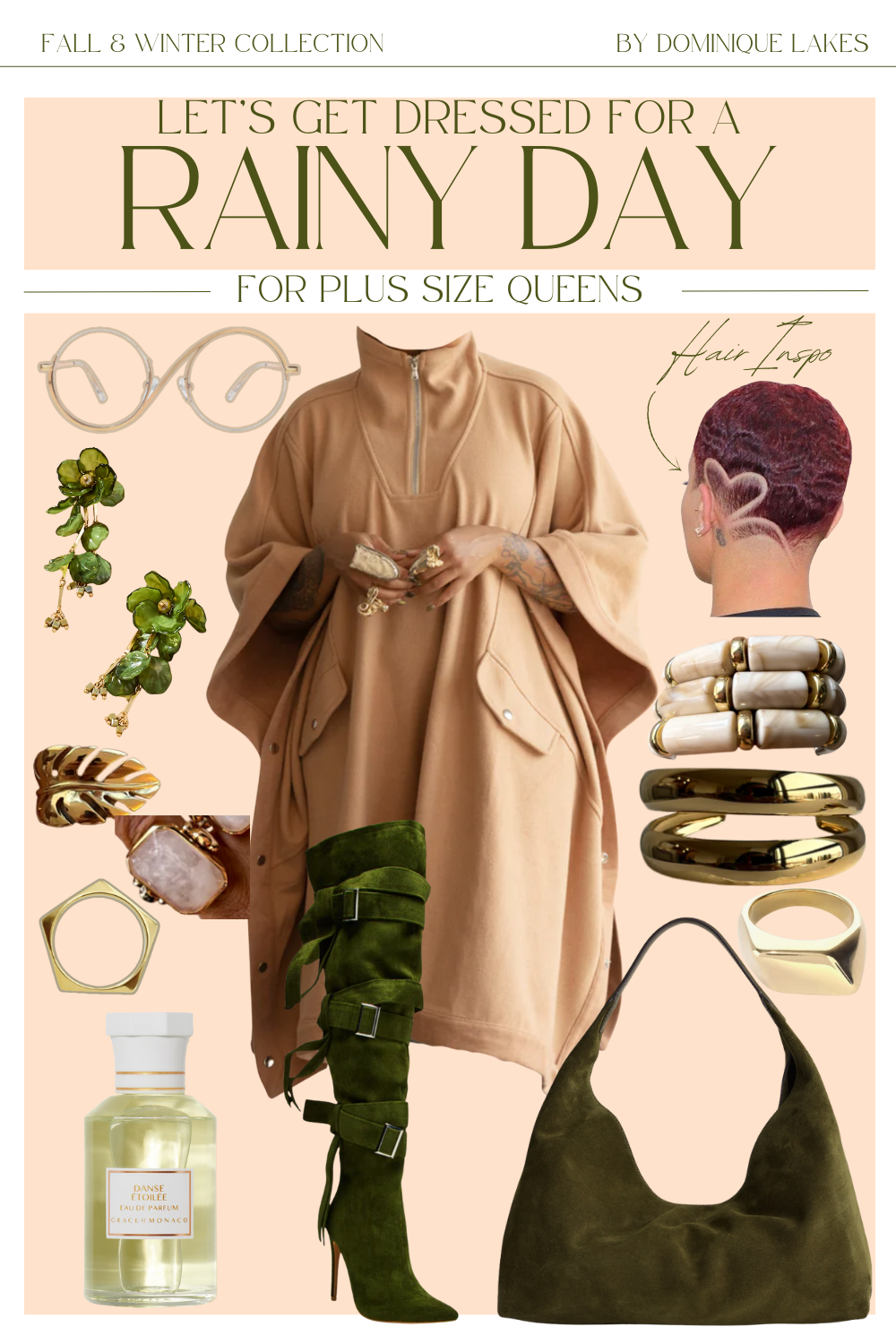 Cute Rainy Day Outfit Plus Size Women