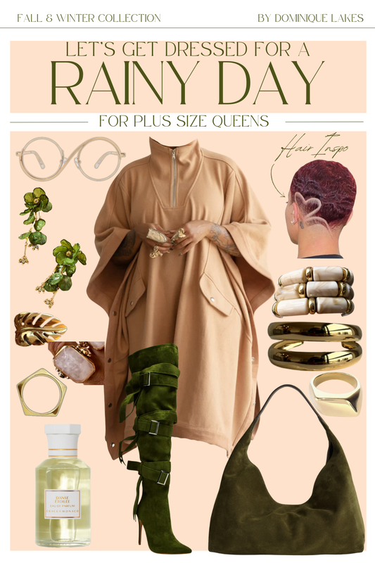 Cute Rainy Day Outfit Plus Size Women