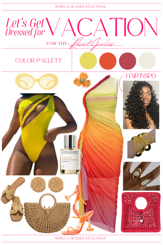 Tropical Vacation outfit for Black Women | summer fashion inspo