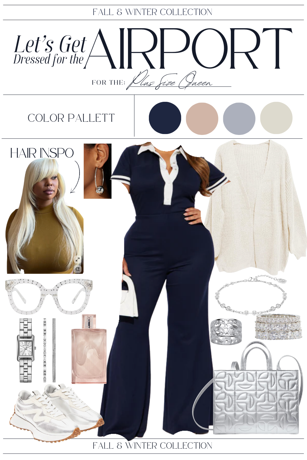 Plus Size Queen Airport Outfit | Casual Outfit | Plus Size Travel Outfit Black Women